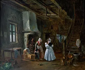 Brodsworth: Donny - Interior with Figures