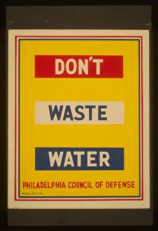 Encouraging: Don't waste water