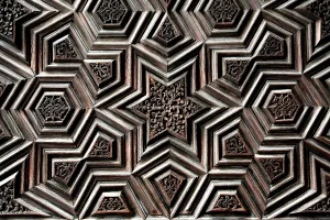 1419: Door of the Green Mosque in Bursa, Turkey
