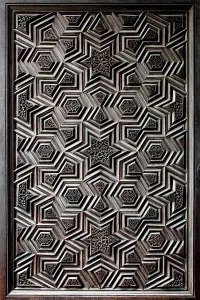 1419: Door of the Green Mosque in Bursa, Turkey