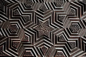1419: Door of the Green Mosque in Bursa, Turkey