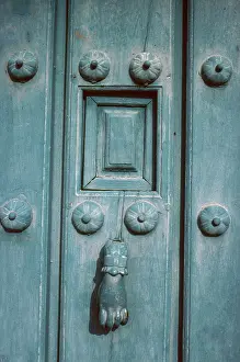 Knocker: Front door of Manuel de Falla, Spanish composer, Granada