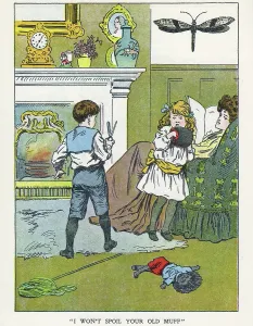 Warmer: Out of Doors -- children at home with mother