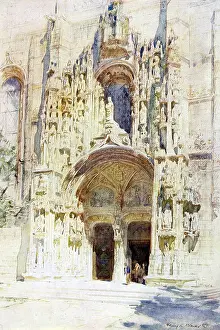 Convento: Doorway of the Monastery at Belem, Portugal
