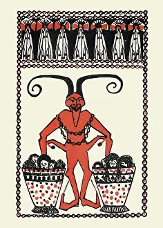 Werkstaette: Dora Suppantschitsch. ' Krampus Card'