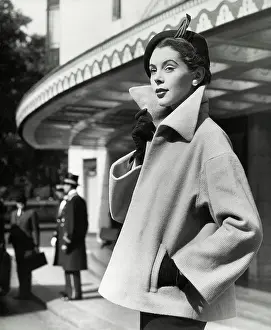 Dorchester: Dorchester Hotel - Model in short coat