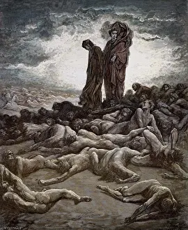 Purgatory: Dore, Gustave (1832 - 1883), illustration, from