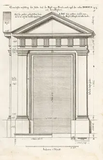 Lacademia Todesca: Doric Order portal with pilasters