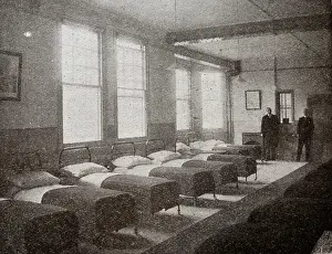 Dormitory at St Marylebone Workhouse, London