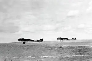 Takeoff: Dornier Do 17 fighter plane, 1940