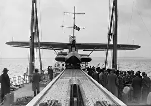 Catapult: Dornier Do 18, on the catapult of the Ostmark, 1936