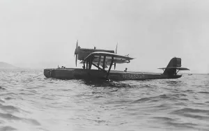 Takeoff: Dornier Wal flying boat, 1929