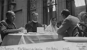 Chardin: Dorothea Bate at lunch with collegues