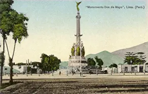 Plinth: Dos de Mayo Monument, Lima, Peru, South America