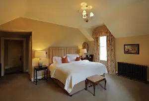 Ballynahinch: Double bedroom, Ballynahinch Castle, County Galway, Ireland