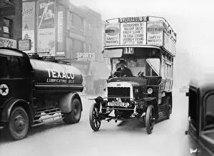 Chiswick: Double-decker buses in London, 1936