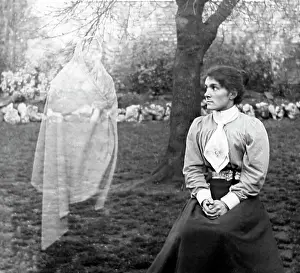 Edwatdian: A double-exposure photograph creating a ghost illusion