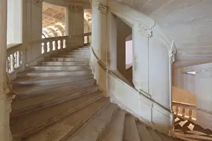 Chambord: Double helix staircase, Chateau de Chambord, Loire Valley