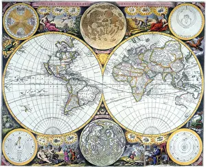 Hemisphere: Double Hemisphere Map 1673