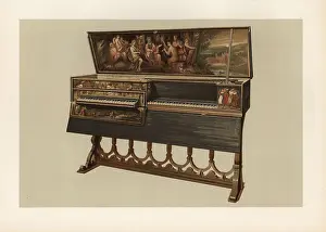 Virginal: Double keyboard spinnet or virginal by Hans