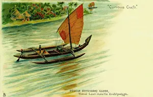 Timur: Double outrigger canoe