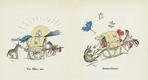 Foal: Double page illustration, Mrs Tickler's Caravan