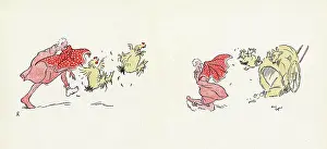 Tickler: Double page illustration, Mrs Tickler's Caravan