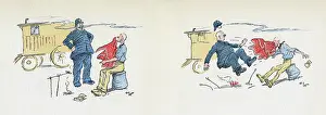 Investigating: Double page illustration, Mrs Tickler's Caravan