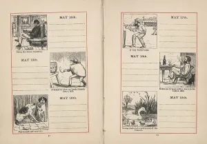 Shinpads: Double page spread in a diary for 14-19 May