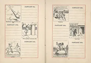 Fens: Double page spread in a diary for 9-14 January