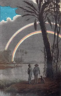 Rainbows: DOUBLE RAINBOW AT NIGHT