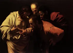 1597: Doubting Thomas, by Caravaggio