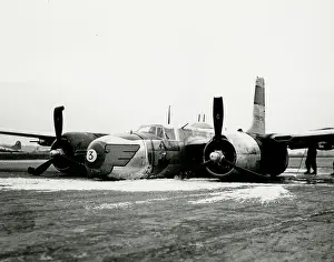 Invader: Douglas A-26 Invader of 386th bomb group, crash landing