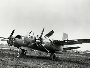 Badly: Douglas A-26 Invader, light bomber, at Great Dunmow, Essex