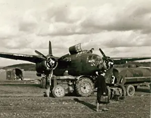 Refuelling: Douglas Boston II during refuelling
