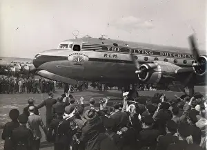 Schipol: A Douglas DC-4 of KLM
