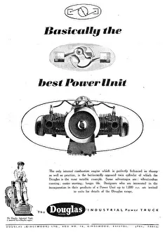 Horizontally: Douglas Horizontally Opposed Engine