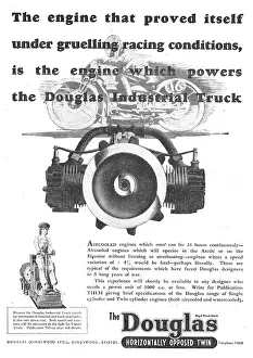 Horizontally: Douglas Horizontally Opposed Engine