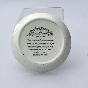 Doulton: Doulton & Co bone china butter dish