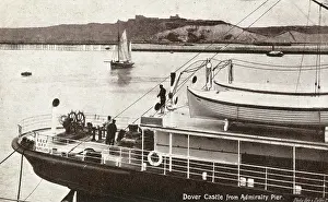 Lifebelt: Dover Castle from Admiralty Pier, Kent