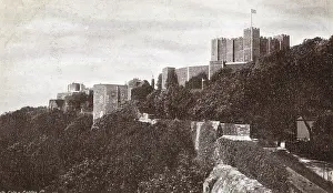 Dover: Dover Castle from the top of Hirst Tower, Kent