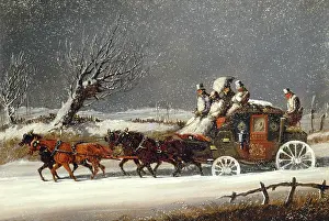 Blizzard: The Dover to London Coach in a Blizzard