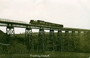 Dell: Dowery Dell Viaduct with Train, Frankley - Hunnington