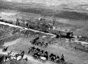 Baggage: Downed Soviet armored train, 1942