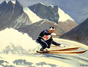 Tops: Downhill Skier