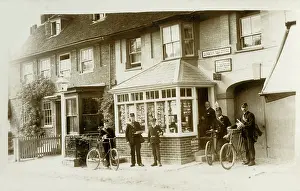 Postboy: Downton, Wiltshire - The Post Office and full local staff
