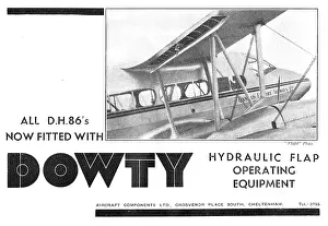 Dh86: Dowty Hydraulic Flaps For The DH86
