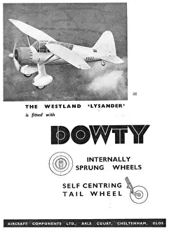 Internally: Dowty Internally Sprung Wheels - Westland Lysander