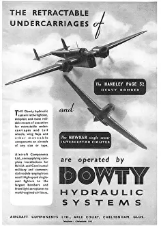 Retractable: Dowty Retractable Underriages - HP52 - Hawker Interceptor