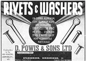 Washers: D.Powis Rivets & Washers. AGS Parts